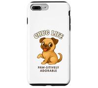 Carino Chug Breed Dog Puppy Chihuahua Pug Hybrid Cross Custodia per iPhone 7 Plus/8 Plus