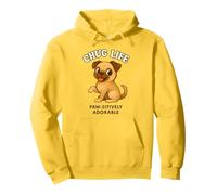Carino Chug Breed Dog Puppy Chihuahua Pug Hybrid Cross Felpa con Cappuccio