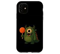 Carino ciclope mostro con lecca-lecca Custodia per iPhone 11