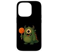 Carino ciclope mostro con lecca-lecca Custodia per iPhone 14 Pro