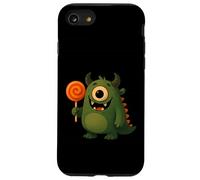 Carino ciclope mostro con lecca-lecca Custodia per iPhone SE (2020) / 7/8