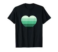 Carino Cinque Colori Strisce Foresta Calma Tema Grafica Minim Maglietta