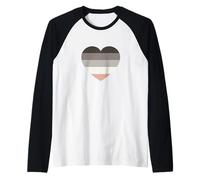 Carino Cinque Colori Strisce Vintage Calma Tema Grafica Minimale Maglia con Maniche Raglan