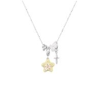 Carino ciondolo con stella color caramella collana coreana squisita catena per clavicola a goccia da donna