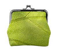 Carino Clover Stampato Moneta Borsa Per Le Donne Del Raccoglitore Della Borsa Del Raccoglitore Dell'unità di elaborazione Del Sacchetto, Vene Texture Foglia Albero, Taglia unica, Vintage