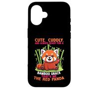 Carino coccoloso e sempre pronto per uno spuntino di bambù che sono io Custodia per iPhone 16