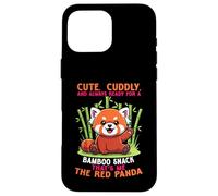 Carino coccoloso e sempre pronto per uno spuntino di bambù che sono io Custodia per iPhone 16 Pro Max