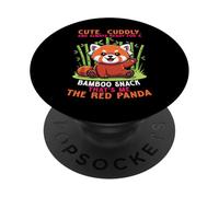 Carino coccoloso e sempre pronto per uno spuntino di bambù che sono io PopSockets PopGrip Adesivo