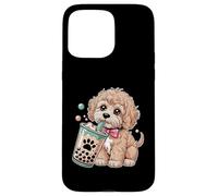 Carino Cockapoo Puppy Love Bubble Tea Kawaii Custodia per iPhone 15 Pro Max