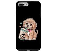 Carino Cockapoo Puppy Love Bubble Tea Kawaii Custodia per iPhone 7 Plus/8 Plus