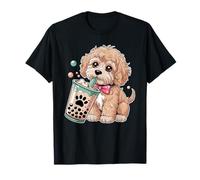 Carino Cockapoo Puppy Love Bubble Tea Kawaii Maglietta
