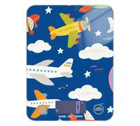 Carino colorato aeroplano mongolfiera perdita di peso bilancia alimentare per dieta 12 lb/1 oz, 5 kg/5 g intelligente scala per grammi con 4 unità per fare sapone dieta cucina peso digitale para