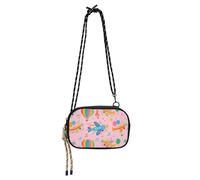 Carino colorato aeroplano mongolfiera piccola borsa a tracolla nera per le donne Trendy con slot per carte di credito Mini borsa a tracolla Walk the dog bolsos de marca para mujer