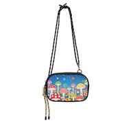 Carino Colorful Fungo Stelle Carino Crossbody Borse per Uomo Impermeabile con Slot per Carte di Credito Borsa a tracolla Passeggiare il cane bolsos de marca para mujer
