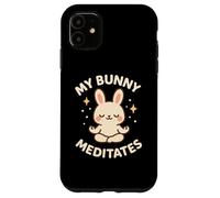 Carino coniglietto a tema "My Bunny Meditates" Custodia per iPhone 11