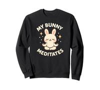 Carino Coniglietto a Tema My Bunny Meditates Felpa