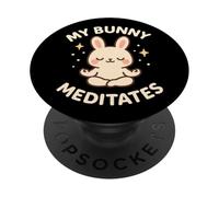 Carino coniglietto a tema "My Bunny Meditates" PopSockets PopGrip Adesivo