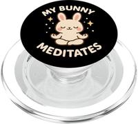 Carino coniglietto a tema "My Bunny Meditates" PopSockets PopGrip per MagSafe