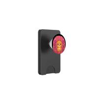 Carino coniglietto circondato da fiori rosa adorabile primavera arte PopSockets PopWallet per MagSafe