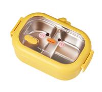 Carino contenitore pranzo a forma di anatra per bambini doppio scomparto spazio
