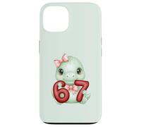 Carino Coquette Dinosaur 67 Meme Six Seven Dino Ragazza Donne Custodia per iPhone 13