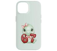Carino Coquette Dinosaur 67 Meme Six Seven Dino Ragazza Donne Custodia per iPhone 14