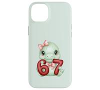 Carino Coquette Dinosaur 67 Meme Six Seven Dino Ragazza Donne Custodia per iPhone 14 Plus