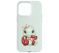 Carino Coquette Dinosaur 67 Meme Six Seven Dino Ragazza Donne Custodia per iPhone 15 Pro Max