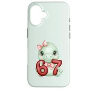 Carino Coquette Dinosaur 67 Meme Six Seven Dino Ragazza Donne Custodia per iPhone 16