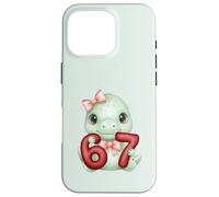Carino Coquette Dinosaur 67 Meme Six Seven Dino Ragazza Donne Custodia per iPhone 16 Pro