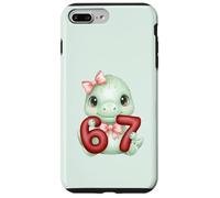 Carino Coquette Dinosaur 67 Meme Six Seven Dino Ragazza Donne Custodia per iPhone 7 Plus/8 Plus
