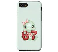 Carino Coquette Dinosaur 67 Meme Six Seven Dino Ragazza Donne Custodia per iPhone SE (2020) / 7/8
