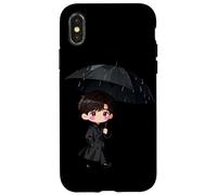 Carino coreano Dramma Personaggio Ombrello Scena Kdrama Fans Custodia per iPhone X/XS