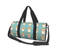 Carino Corgi 1 Stampa Borsone Da Viaggio Borse Sportive Palestra per Donne Uomini, Carry On Weekender Pernottamento Oggetti Personali Borse Da Viaggio