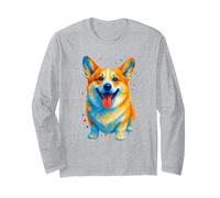 Carino Corgi acquerello cane amante dei cani proprietario di cani Maglia a Manica