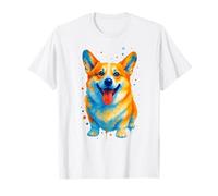 Carino Corgi acquerello cane amante dei cani proprietario di cani Maglietta