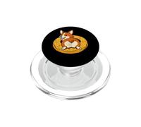 Carino Corgi Bagel Cartoon Cane Culo Colazione Snack Amante PopSockets PopGrip per MagSafe