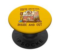 Carino Corgi Coffee Store Brewtiful dentro e fuori PopSockets PopGrip Adesivo