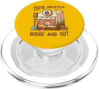 Carino Corgi Coffee Store Brewtiful dentro e fuori PopSockets PopGrip per MagSafe