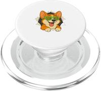 Carino Corgi Occhiali Da Sole Verde Rompere Strappato PopSockets PopGrip per MagSafe