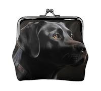 Carino Corgi Portamonete Stampato Per Le Donne Del Raccoglitore Della Borsa Del Raccoglitore Dell'unità di elaborazione Del Sacchetto, Labrador nero., Taglia unica, Vintage
