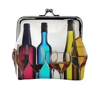 Carino Corgi Portamonete Stampato Per Le Donne Del Raccoglitore Della Borsa Del Raccoglitore Dell'unità di elaborazione Del Sacchetto, Bicchieri da cocktail e bottiglie di vino, Taglia unica, Vintage