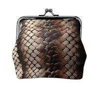 Carino Corgi Portamonete Stampato Per Le Donne Del Raccoglitore Della Borsa Del Raccoglitore Dell'unità di elaborazione Del Sacchetto, Pelle di serpente classica., Taglia unica, Vintage