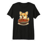 Carino Corgi Spaghetti Pasta Amante Maglietta Premium