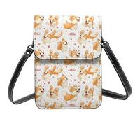 Carino Corgi Stampa Piccolo Crossbody Borse per le donne, Piccole Borse in pelle Telefono Cellulare Cross Body Bag