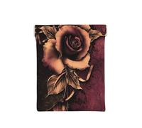 Carino Corgi stampa portamonete in pelle per uomo, portamonete per donne, mini portafoglio per contanti, Rosa Gotica, Taglia unica, Portamonete