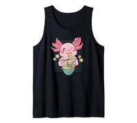 Carino Creatura del Mare Mangiare Ramen Kawaii Art Anime Canotta