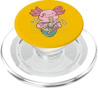 Carino Creatura del Mare Mangiare Ramen Kawaii Art Anime PopSockets PopGrip per MagSafe