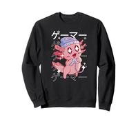 Carino Creatura del Mare Stile Anime Testo Giapponese Kawaii Felpa