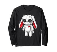 Carino Creepy Emo Bunny, Kawaii Bunny Maglia a Manica